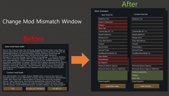 [汉化][UI]更好的MOD不匹配窗口-Better ModMismatch Window