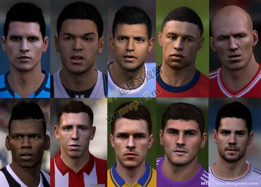 FIFA 14 伊斯科等十人脸型包