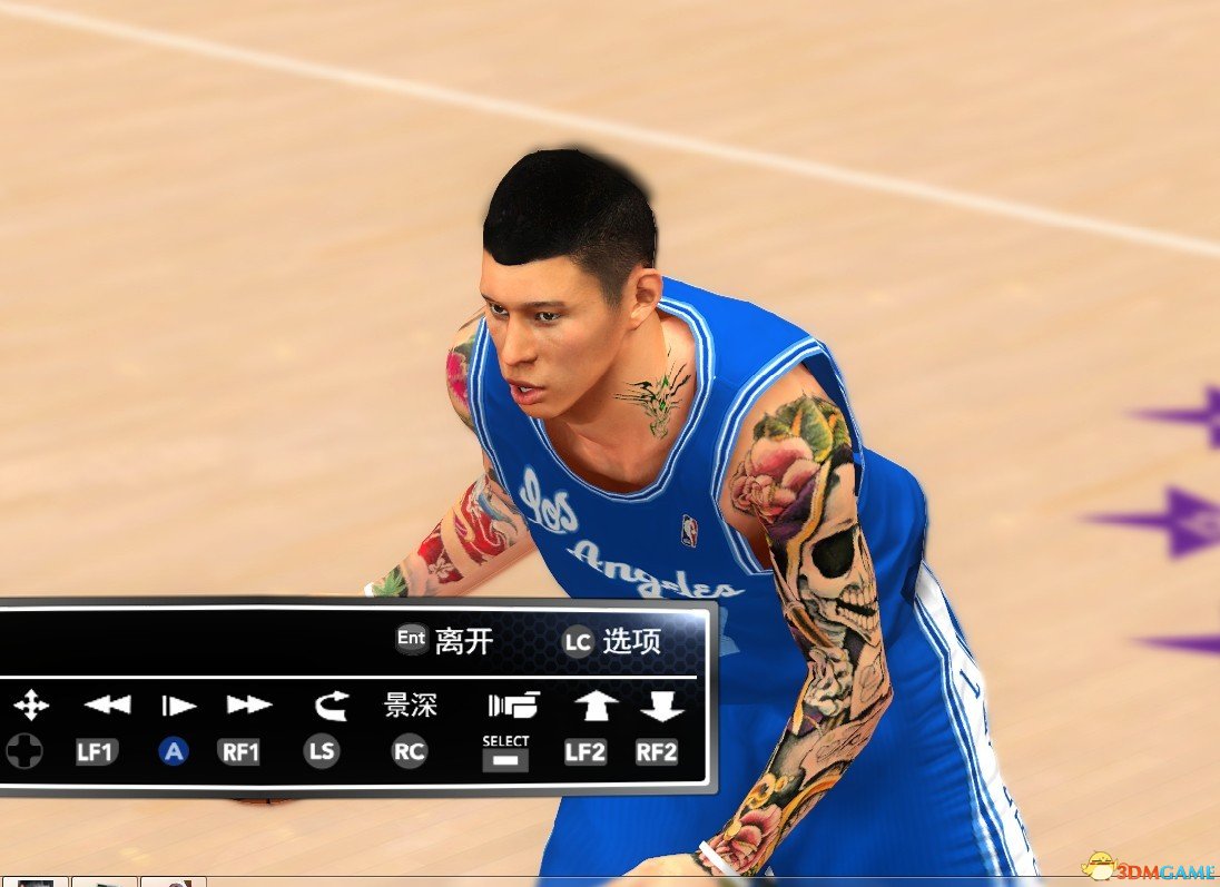 NBA2K14 林书豪花臂纹身