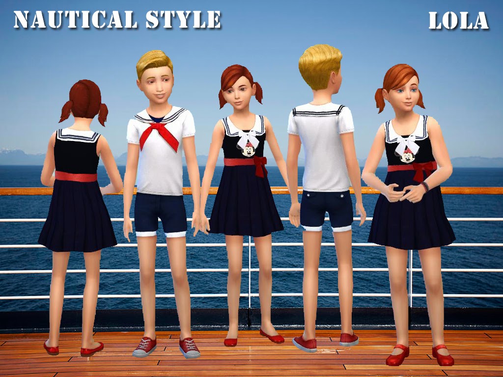 模拟人生4 小学生的水手服[Lola]