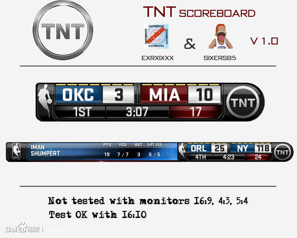 NBA2K14 季后赛版本ESPN、TNT记分牌