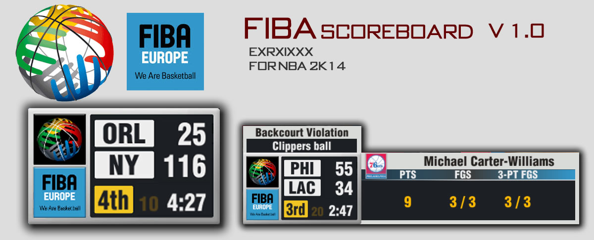NBA2K14 FIBA记分牌v1