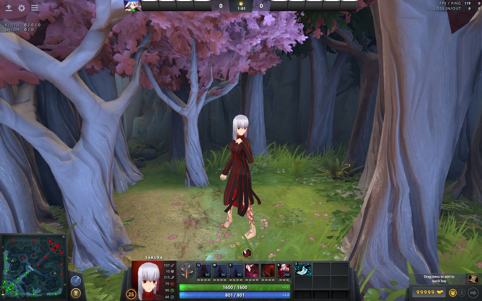 DOTA2 黑化间桐樱替换影魔MOD