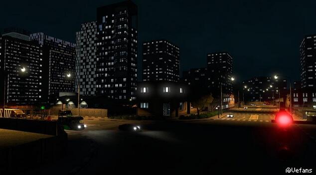 欧洲卡车模拟2 v1.28建筑物各式灯光MODv2.3