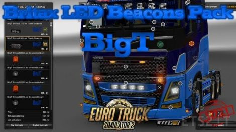 欧洲卡车模拟2 v1.27爆闪灯MOD包